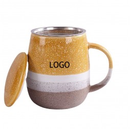 Ins Style Ceramic Mug without Filter Net Set