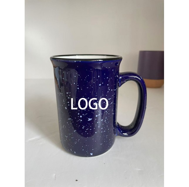 Cosmic Blue Speckled Ceramic Mug