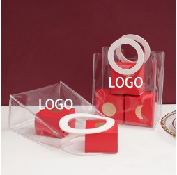 Transparent PVC Leather Gift Bag