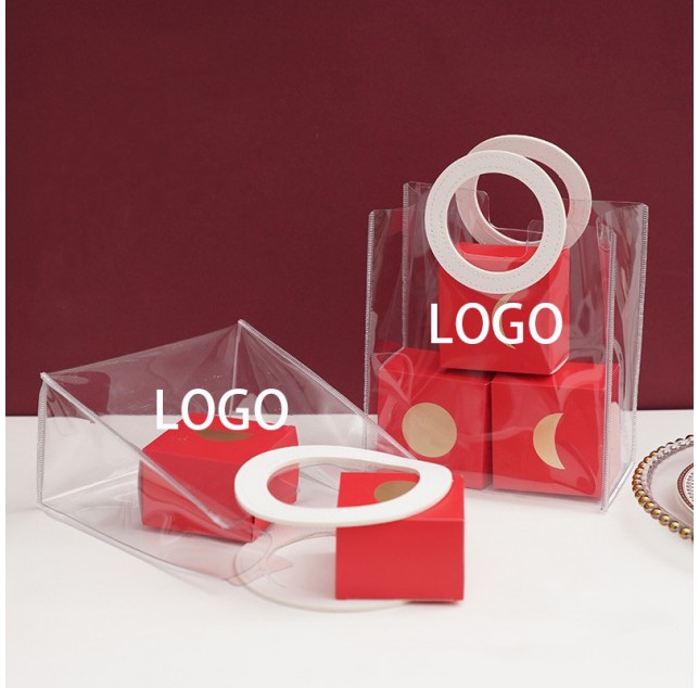 Transparent PVC Leather Gift Bag