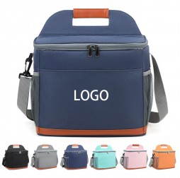 Outdoor Oxford Insulated Cooler Bag with Thickened Aluminum Foil for Camping and Picnics
