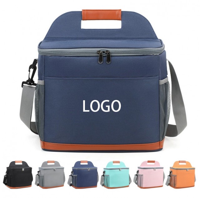 Outdoor Oxford Insulated Cooler Bag with Thickened Aluminum Foil for Camping and Picnics