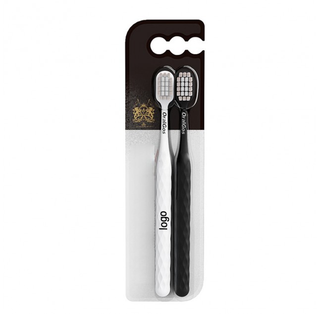 Elegant Duo Soft Bristle Toothbrush Set - Wide Head for Superior Gum Care