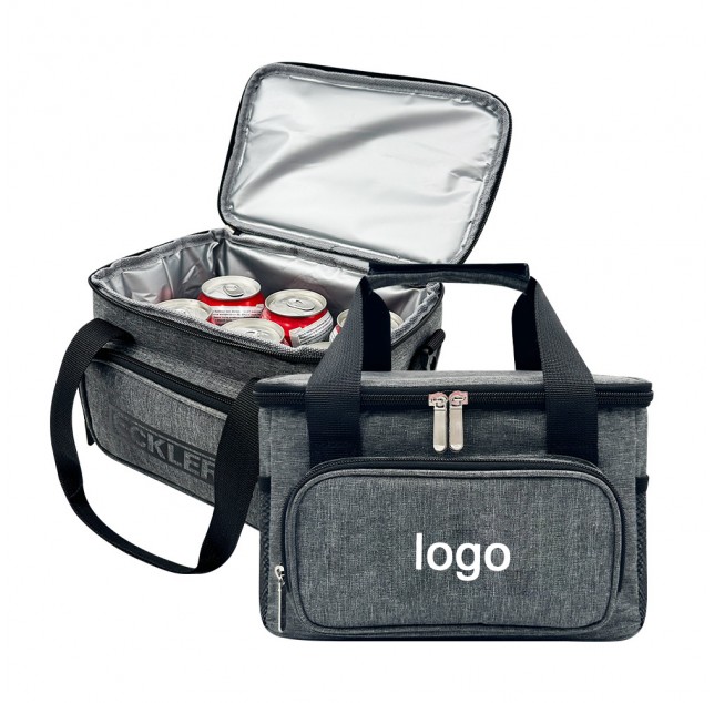 6-Can Reusable Outdoor Portable Camping Aluminum Foil Oxford Cloth Insulated Tote Bag