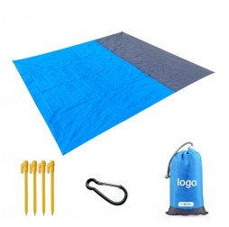 Portable Dual-Sided Beach Mat with Sand-Free Design - Perfect for Outdoor Adventures